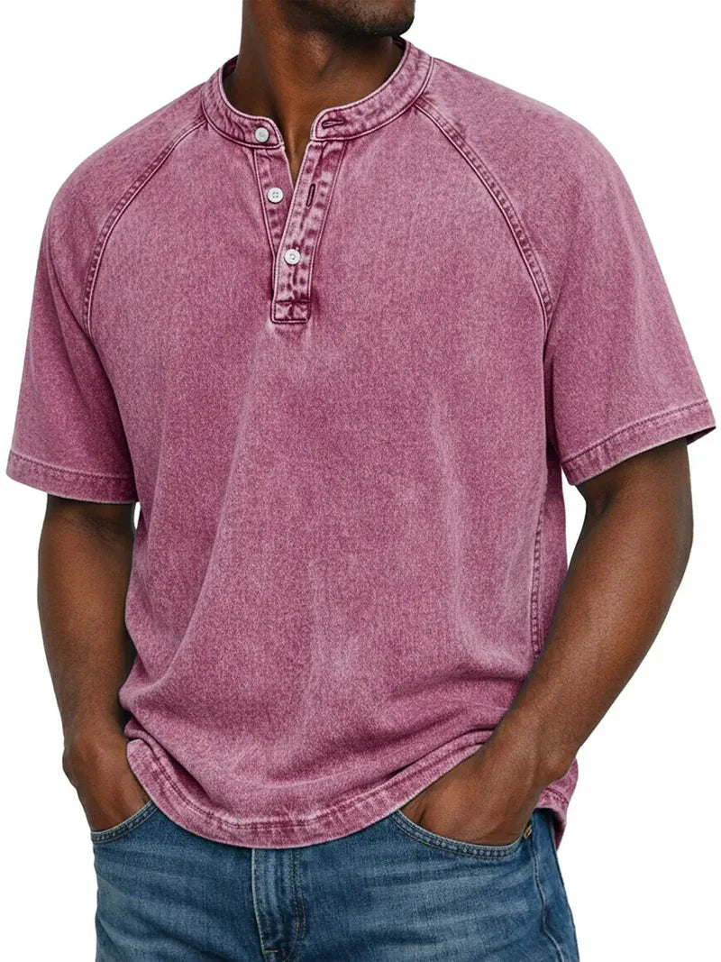 ARNAS | CAMISETA VINTAGE DE HOMBRE CON BOTONES