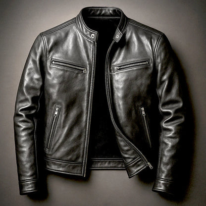 RAÚL | Chaqueta elegante de cuero vintage
