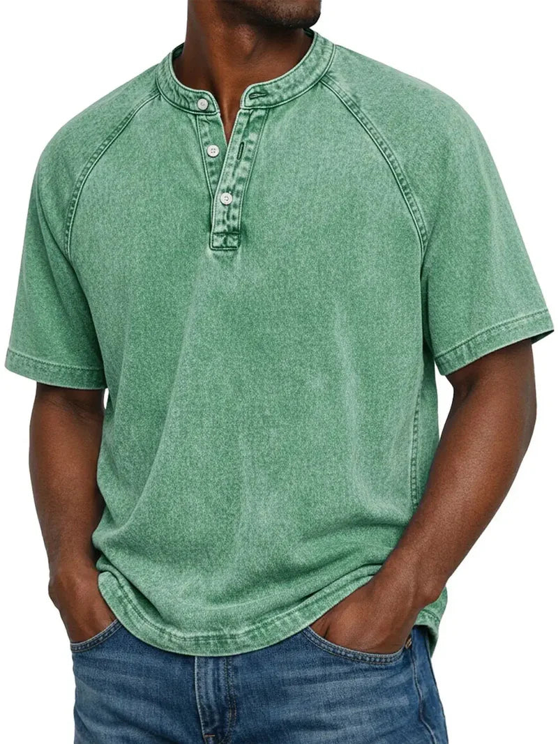 ARNAS | CAMISETA VINTAGE DE HOMBRE CON BOTONES
