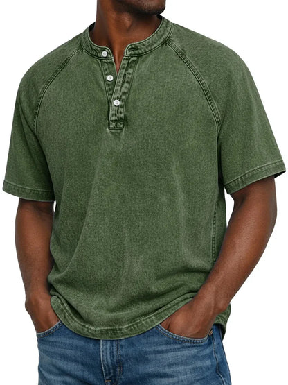 ARNAS | CAMISETA VINTAGE DE HOMBRE CON BOTONES