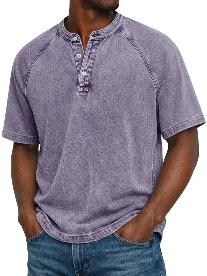 ARNAS | CAMISETA VINTAGE DE HOMBRE CON BOTONES
