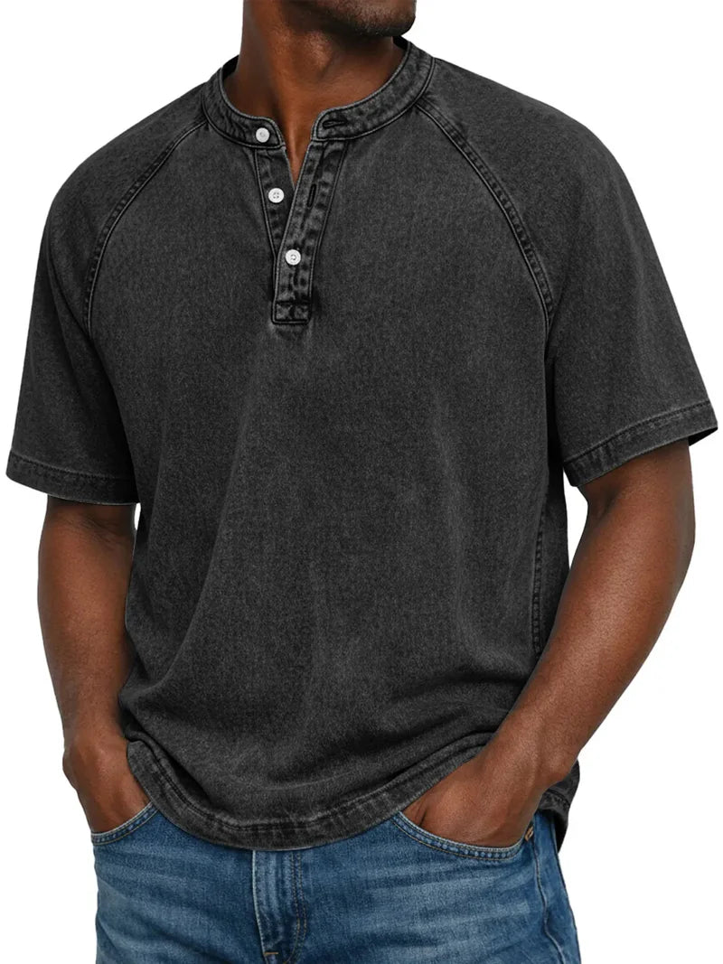ARNAS | CAMISETA VINTAGE DE HOMBRE CON BOTONES