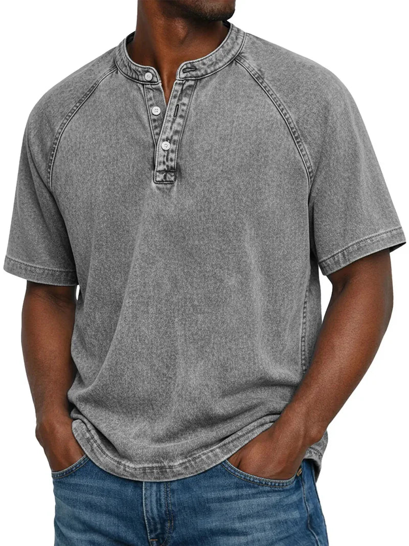ARNAS | CAMISETA VINTAGE DE HOMBRE CON BOTONES