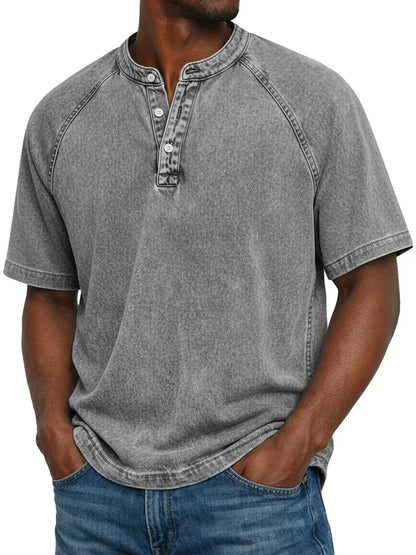ARNAS | CAMISETA VINTAGE DE HOMBRE CON BOTONES