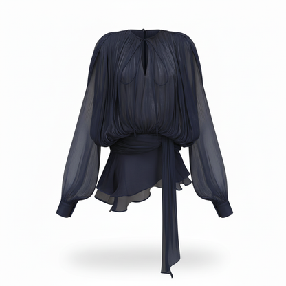 Blusa azul marino - vista frontal