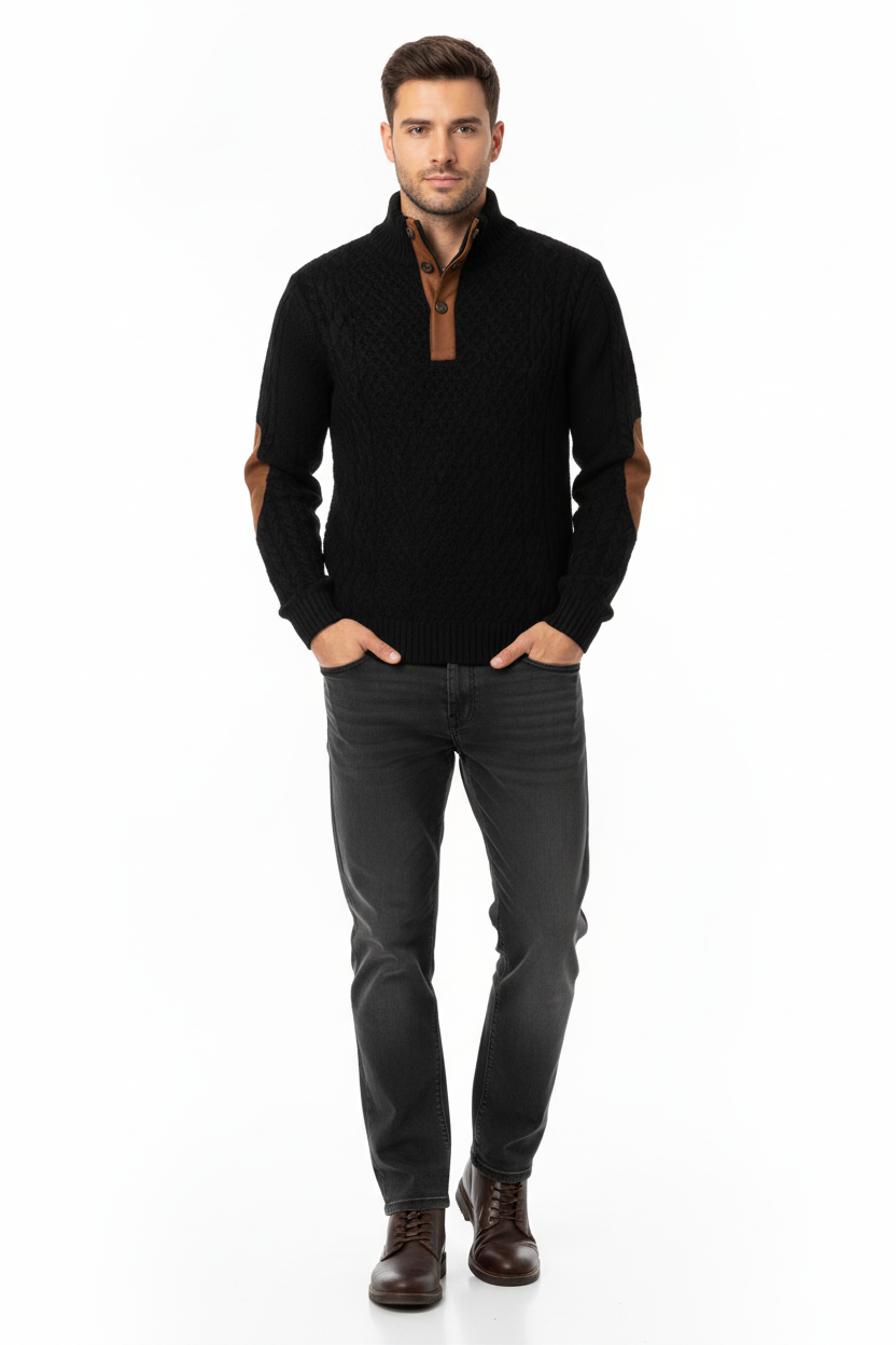 Cuerpo completo sudadera negra 3