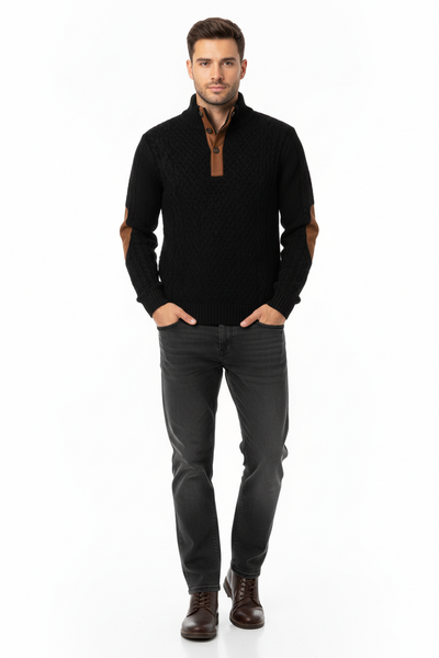 Cuerpo completo sudadera negra 3