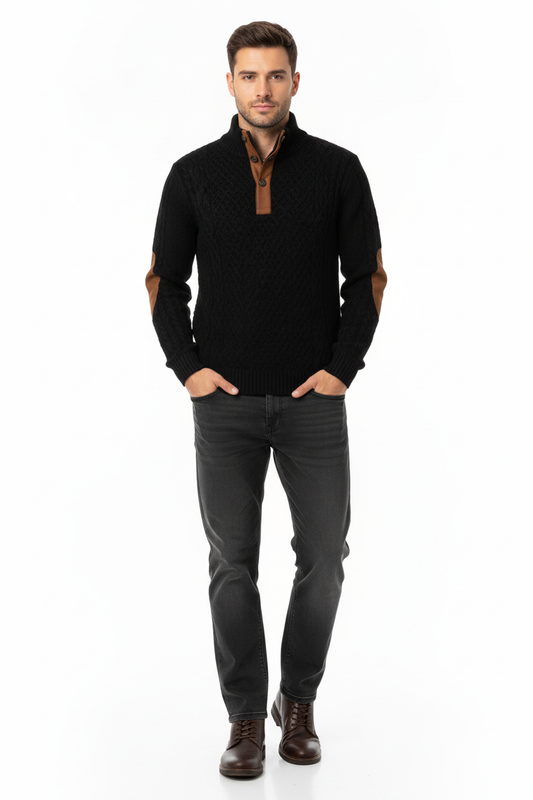 Cuerpo completo sudadera negra 3