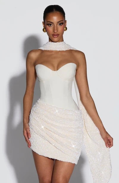 IVORY | MINI VESTIDO DENISE