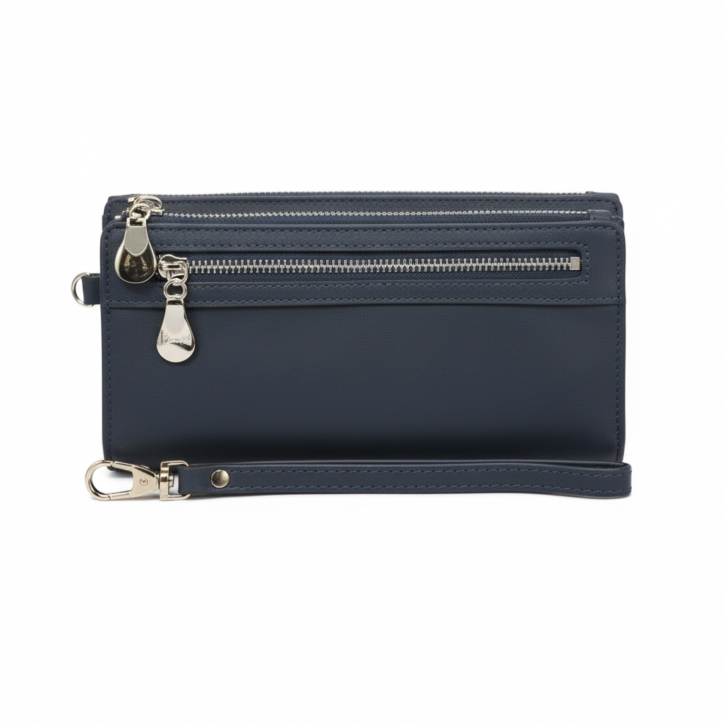 Monedero azul marino