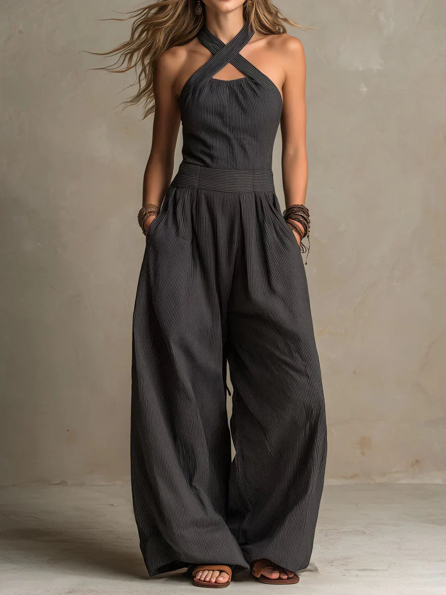 BIANCA | Mono elegante escote cruzado