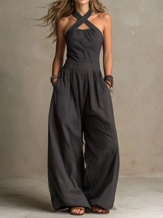 BIANCA | Mono elegante escote cruzado