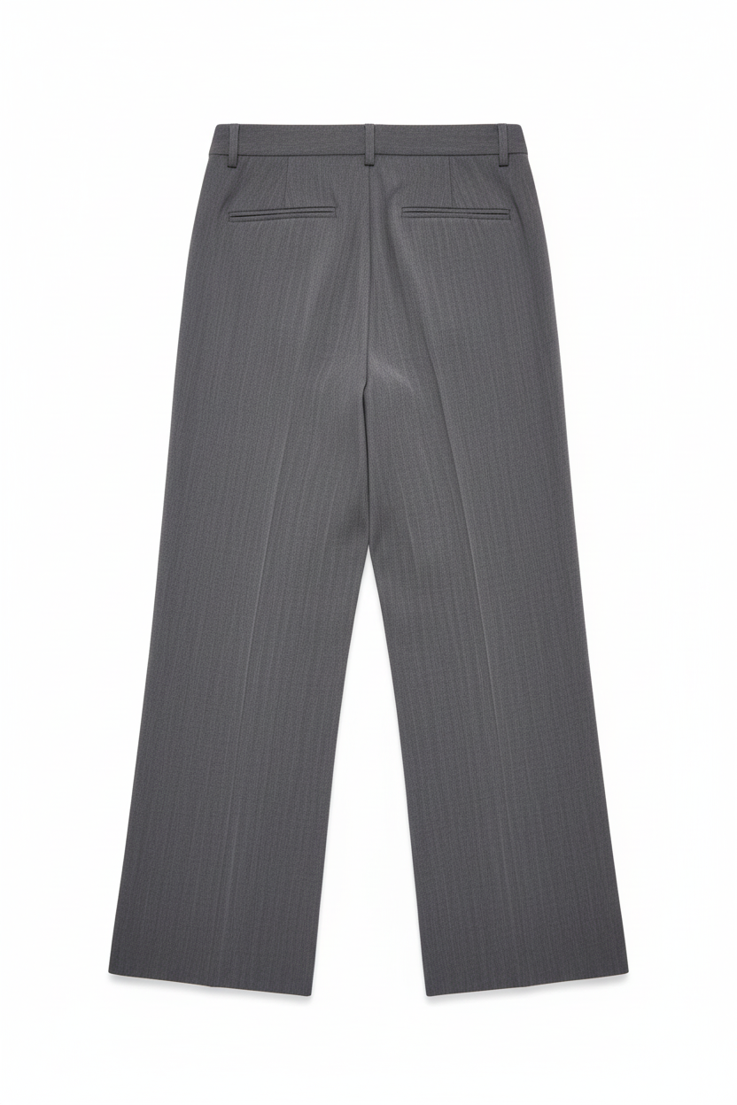 Pantalón gris trasera