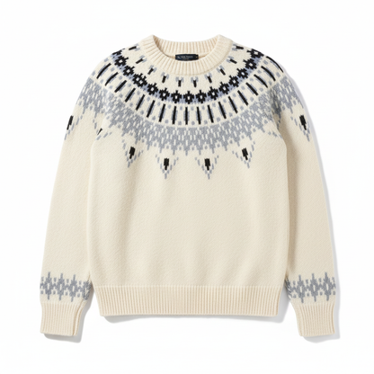 Suéter crema nórdico