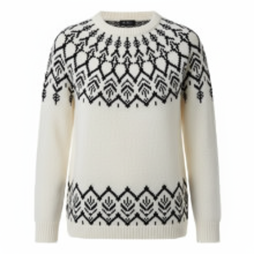 Suéter crema nórdico