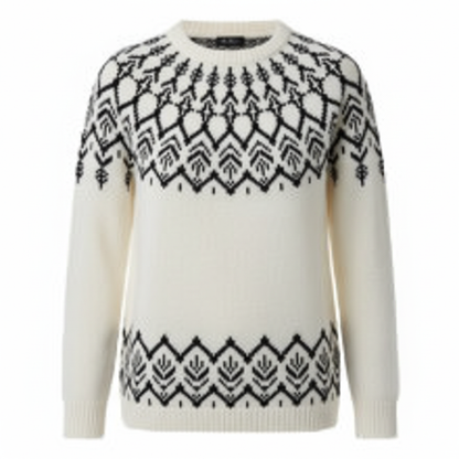 Suéter crema nórdico