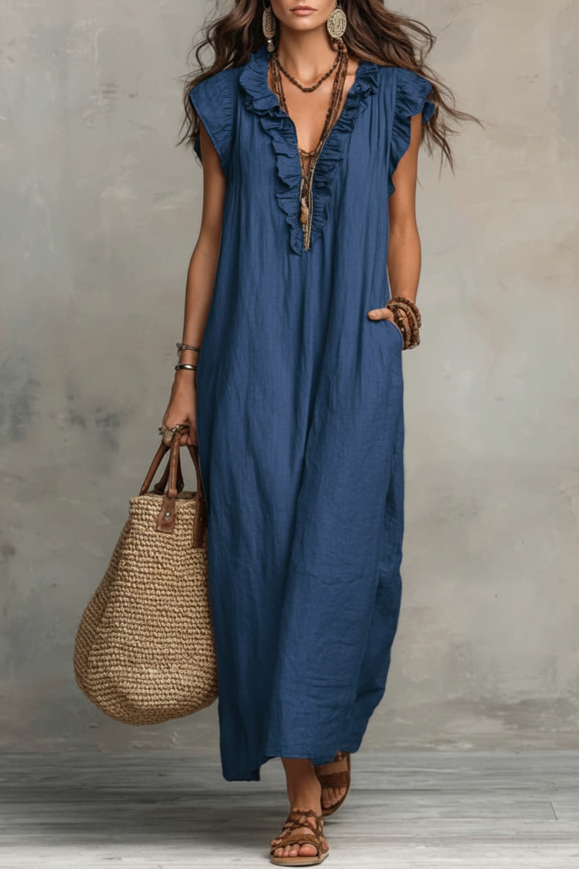 Vestido azul royal