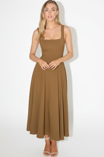 Vestido marrón
