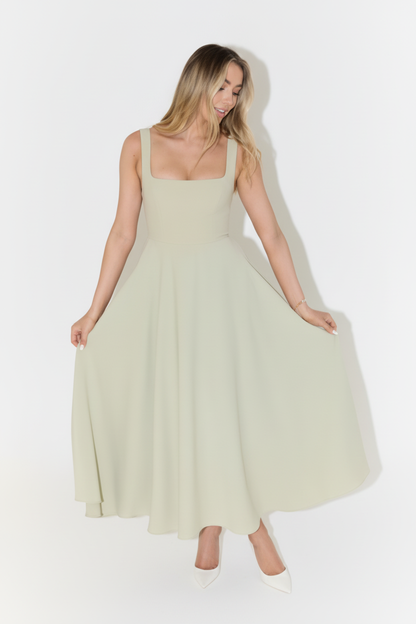 Vestido verde - Vista completa